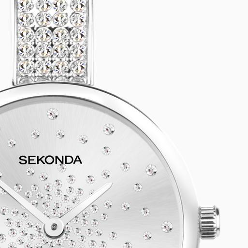 Sekonda women's silver watch discount
